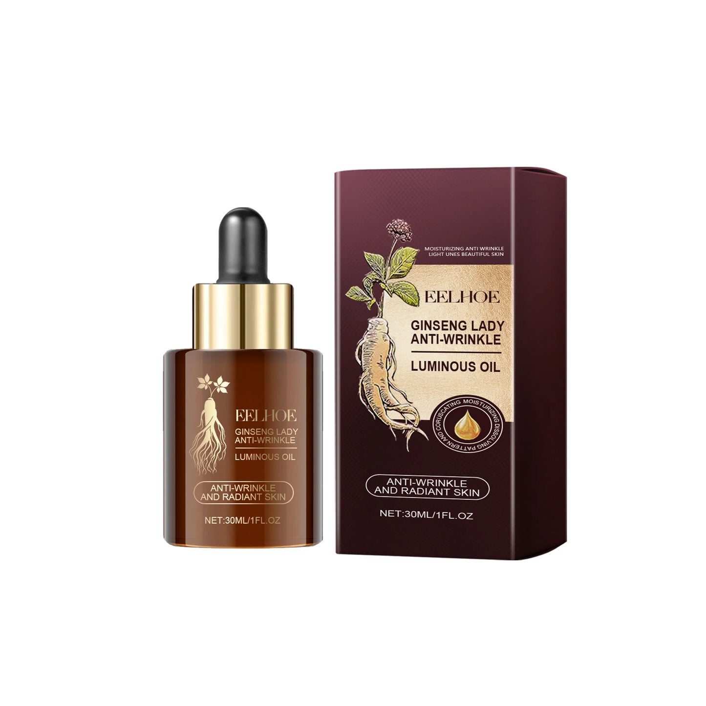 Ginseng Extract Facial Essential Oil Firming Fade Fine Lines