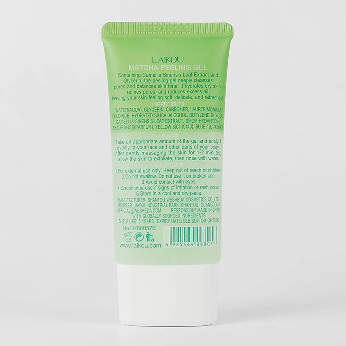 Matcha Exfoliating Exfoliate Peeling Gel Facial Scrub